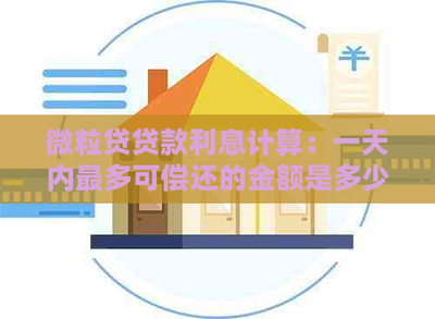 微粒利息计算:一天内最多可偿还的金额是多少?